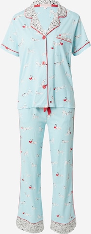 PJ Salvage Pyjama 'Pupppy Love' in Blauw: voorkant