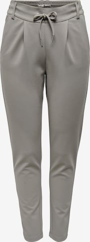 ONLY Pleat-Front Pants 'Poptrash' in Grey: front