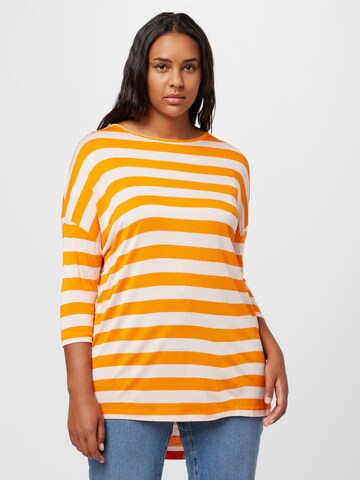 ONLY Carmakoma Shirt 'LICAP' in Orange: predná strana