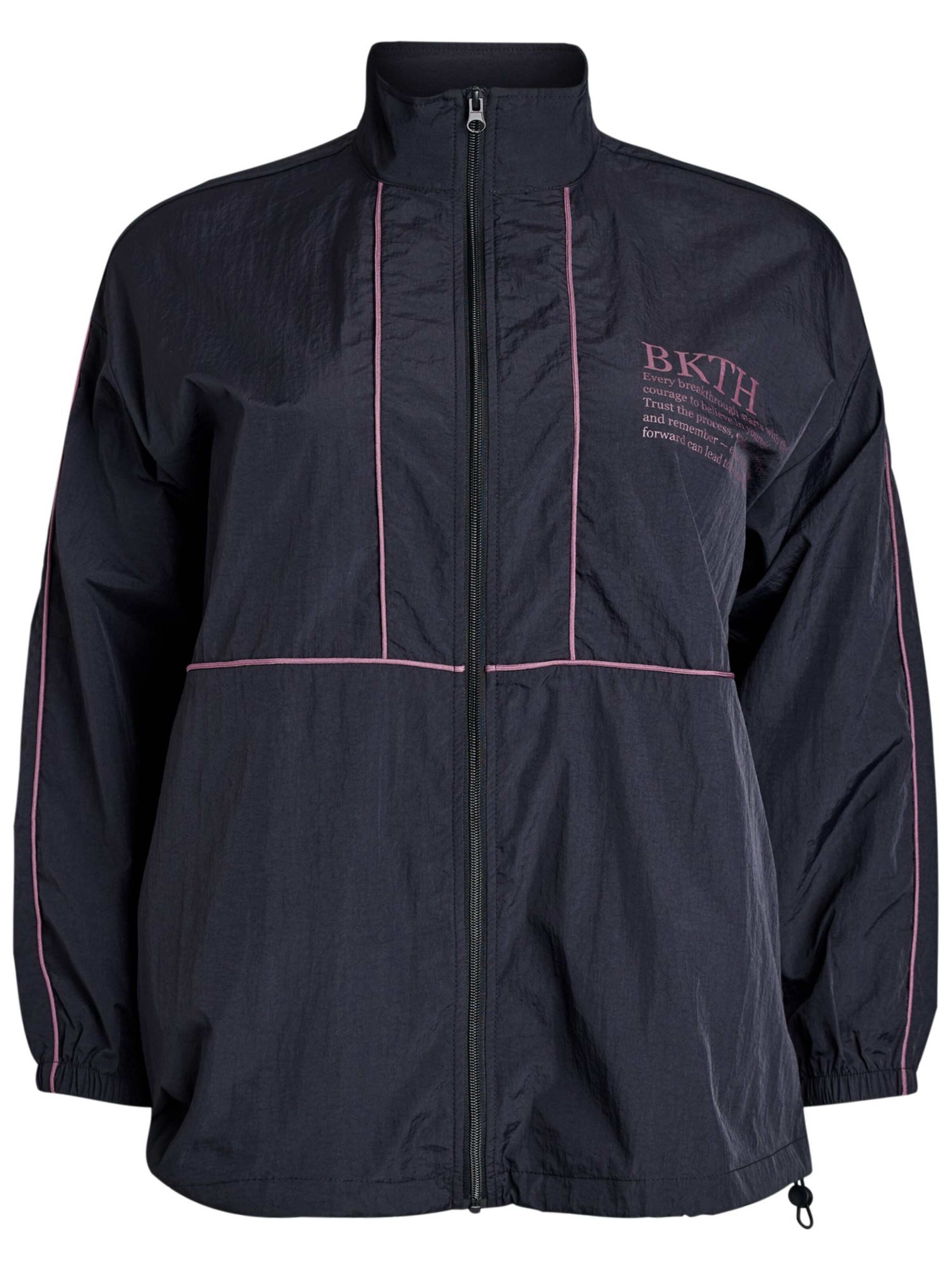 Active by Zizzi Funktionsjacke 'ACANILLA' in Schwarz: Vorderseite