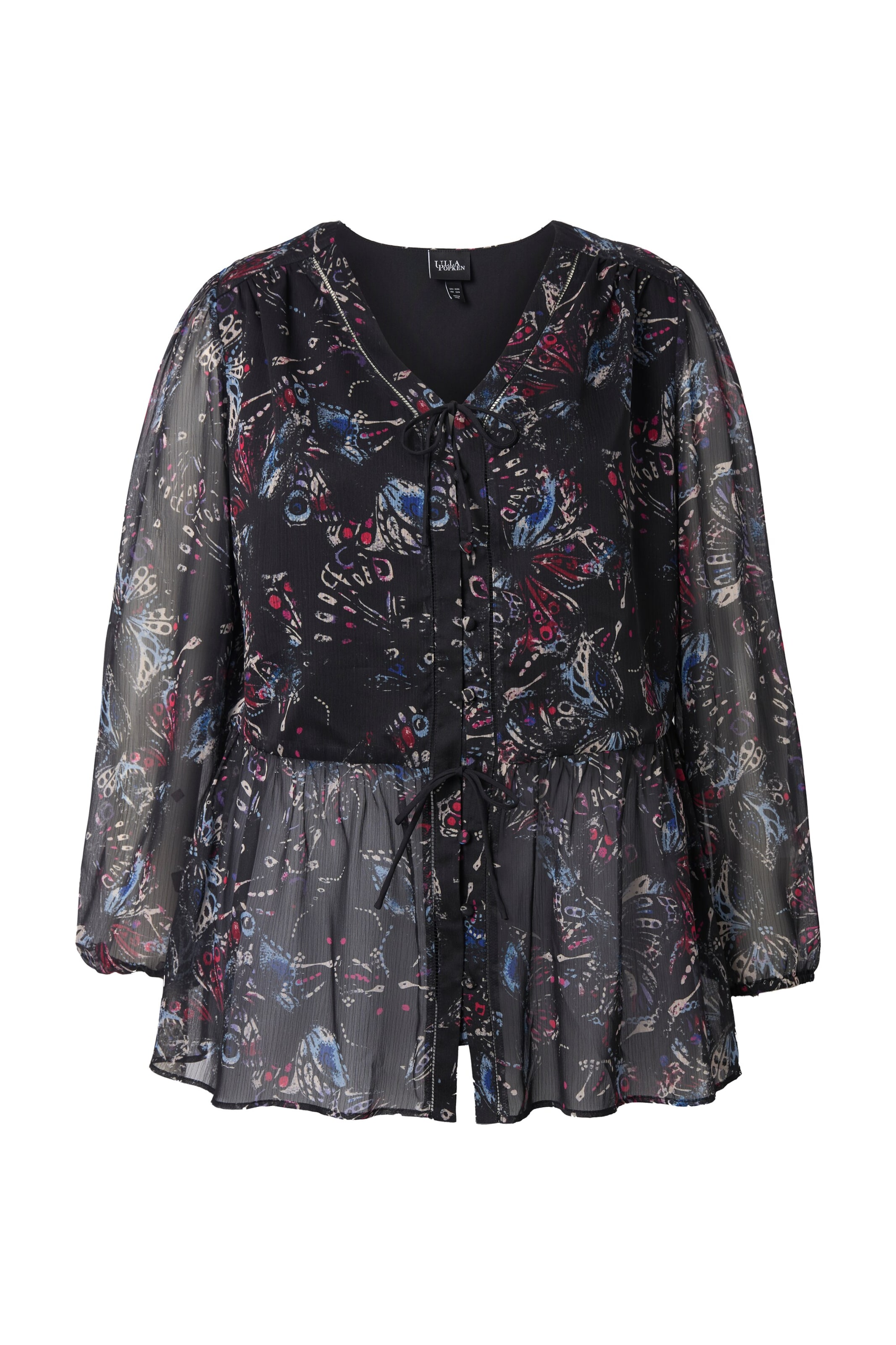 Ulla Popken Bluse in Schwarz: Vorderseite