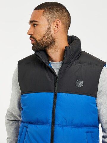 Threadbare Bodywarmer 'Gilet Lethame' in Blauw