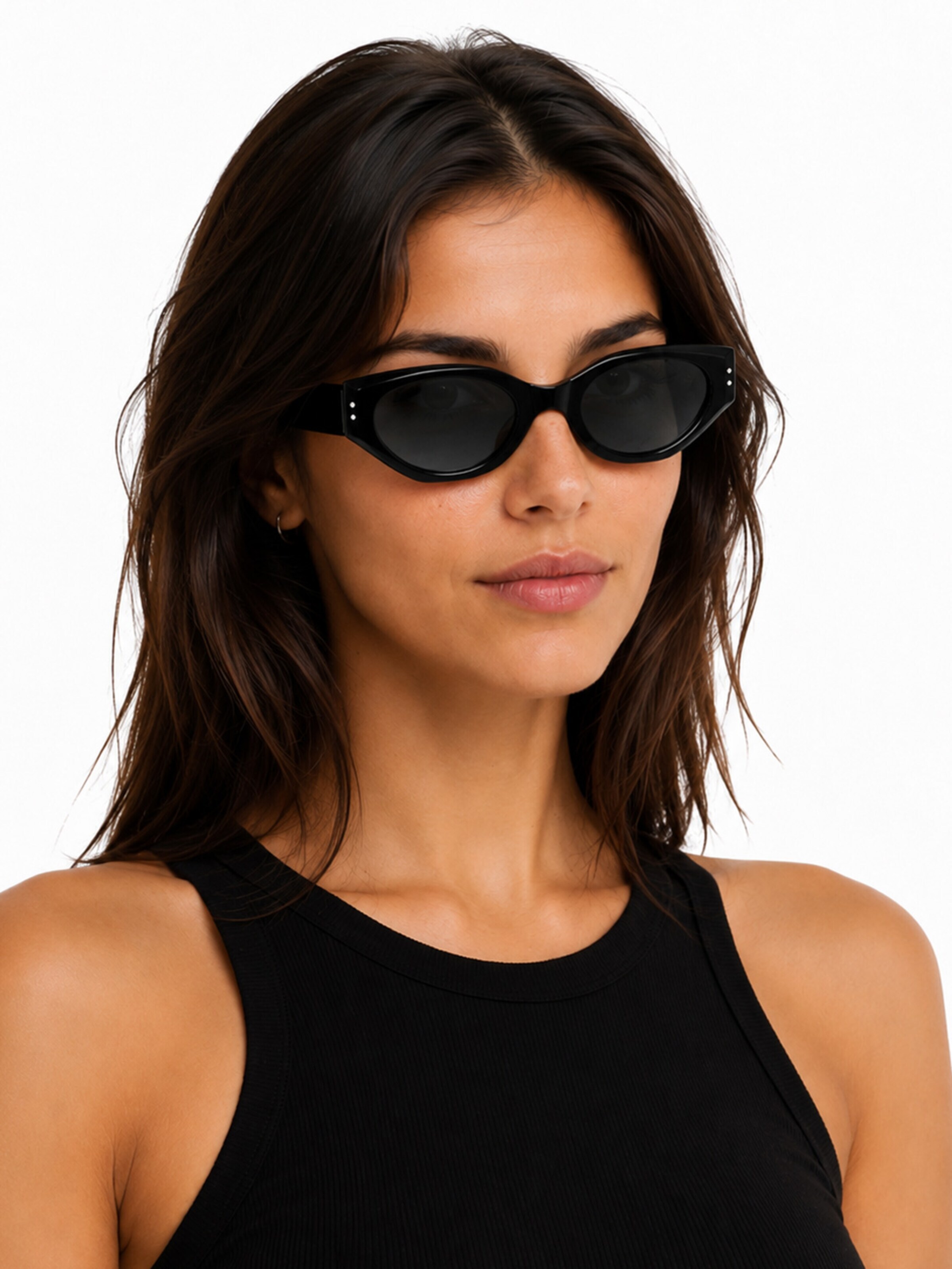 Lunettes de soleil 'Cat-eye Sonnenbrillen Nontu' VEYREY en noir