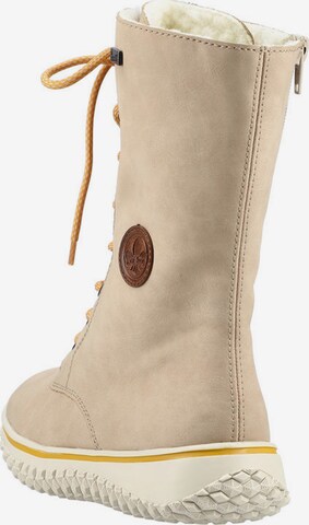 Rieker Lace-Up Boots in Beige