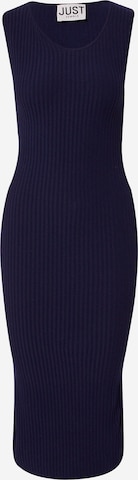 JUST FEMALE Knitted dress 'Elegant' in Blue: front
