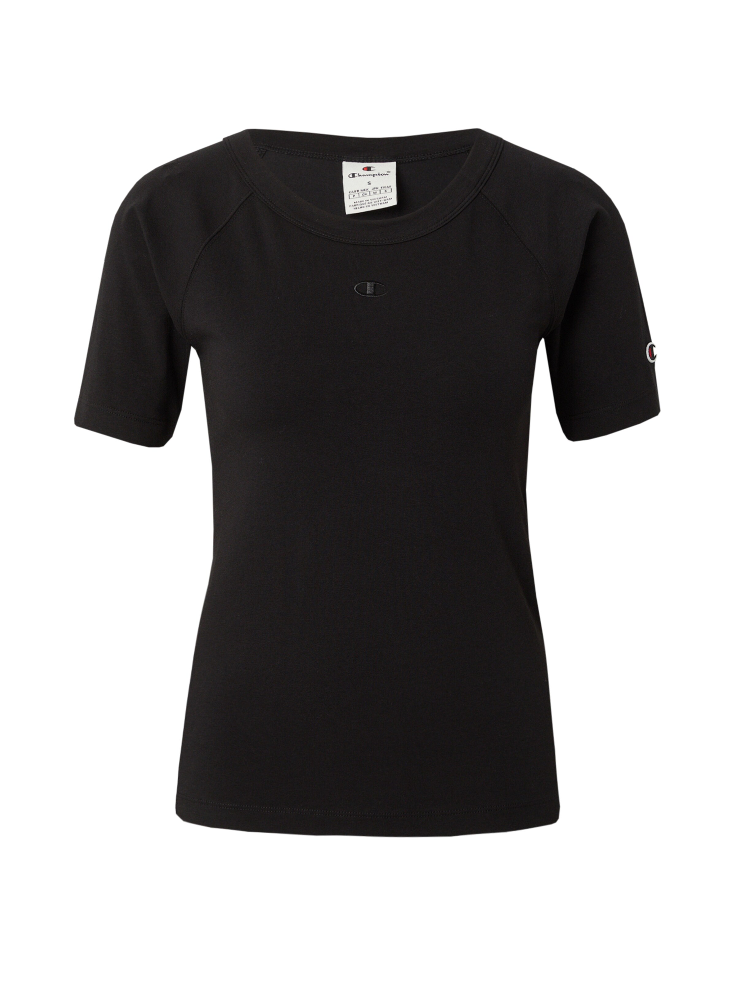 Champion Authentic Athletic Apparel T-Shirt in Schwarz: Vorderseite