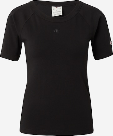 Champion Authentic Athletic Apparel T-Shirt in Schwarz: Vorderseite