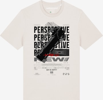 T-Shirt ' New Perspective ' Watapparel en blanc : devant