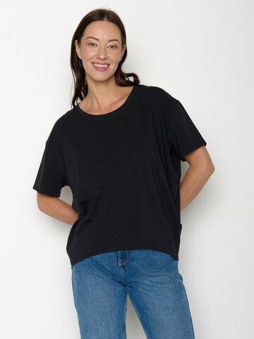 T-shirt 'Basic' GREENBOMB en noir : devant
