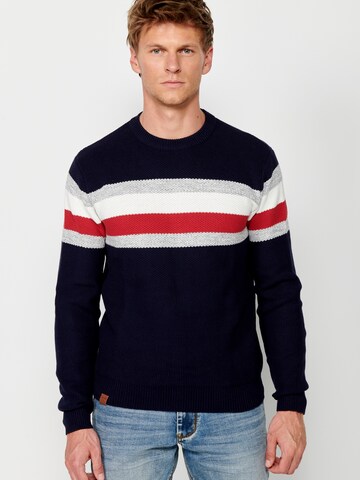 KOROSHI Pullover in Blau: Vorderseite