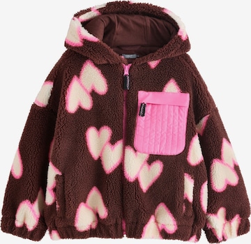 Next Fleece jas in Bruin: voorkant