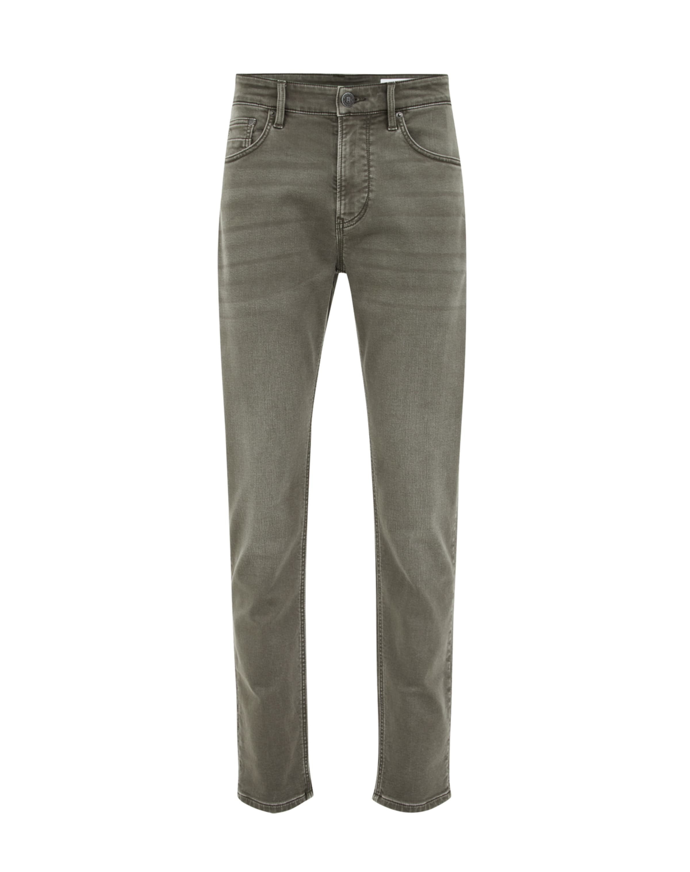 Coupe slim Jean WE Fashion en vert : devant