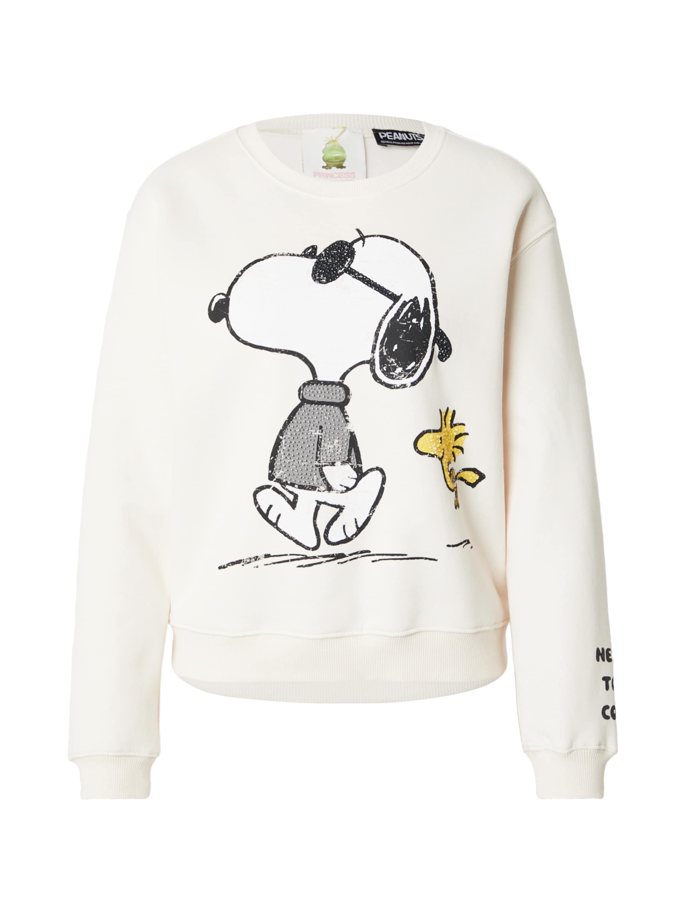 PRINCESS GOES HOLLYWOOD Sweatshirt 'Snoopy Cool Walk' in Beige: front