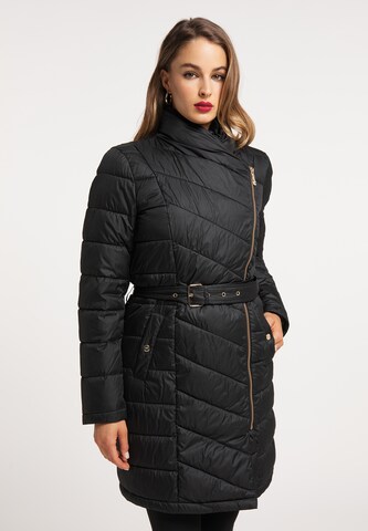 Manteau d’hiver faina en noir : devant