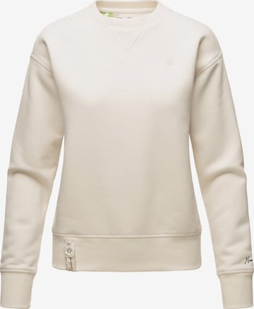 NAVAHOO Sweatshirt in Wit: voorkant