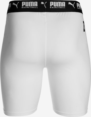 PUMA Skinny Sportunterhose in Weiß