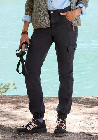 LASCANA ACTIVE Tapered Outdoor Pants in Black