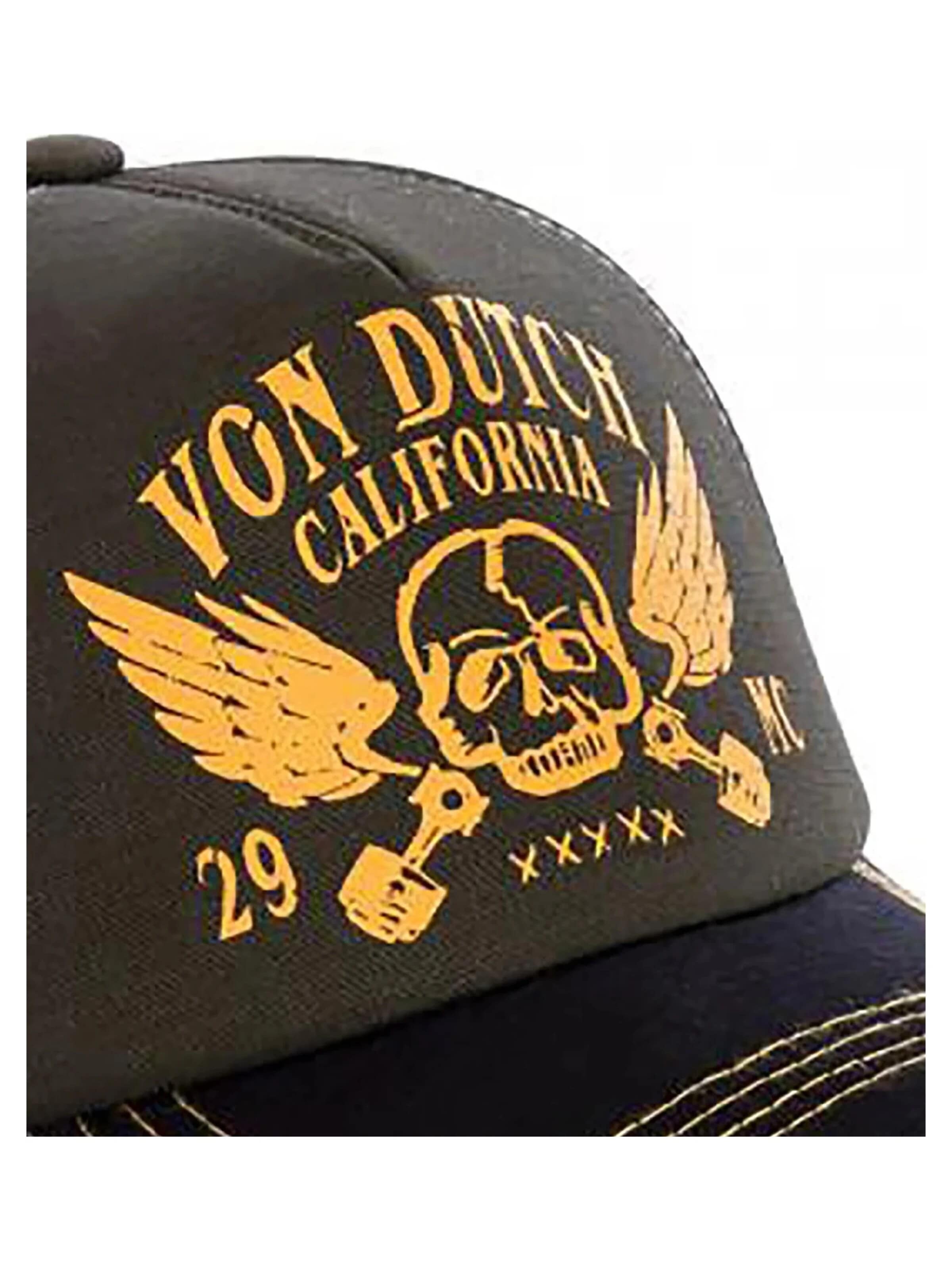Von Dutch Kšiltovka 'Gorra von dutch marron crew5 trucker cap' – hnědá