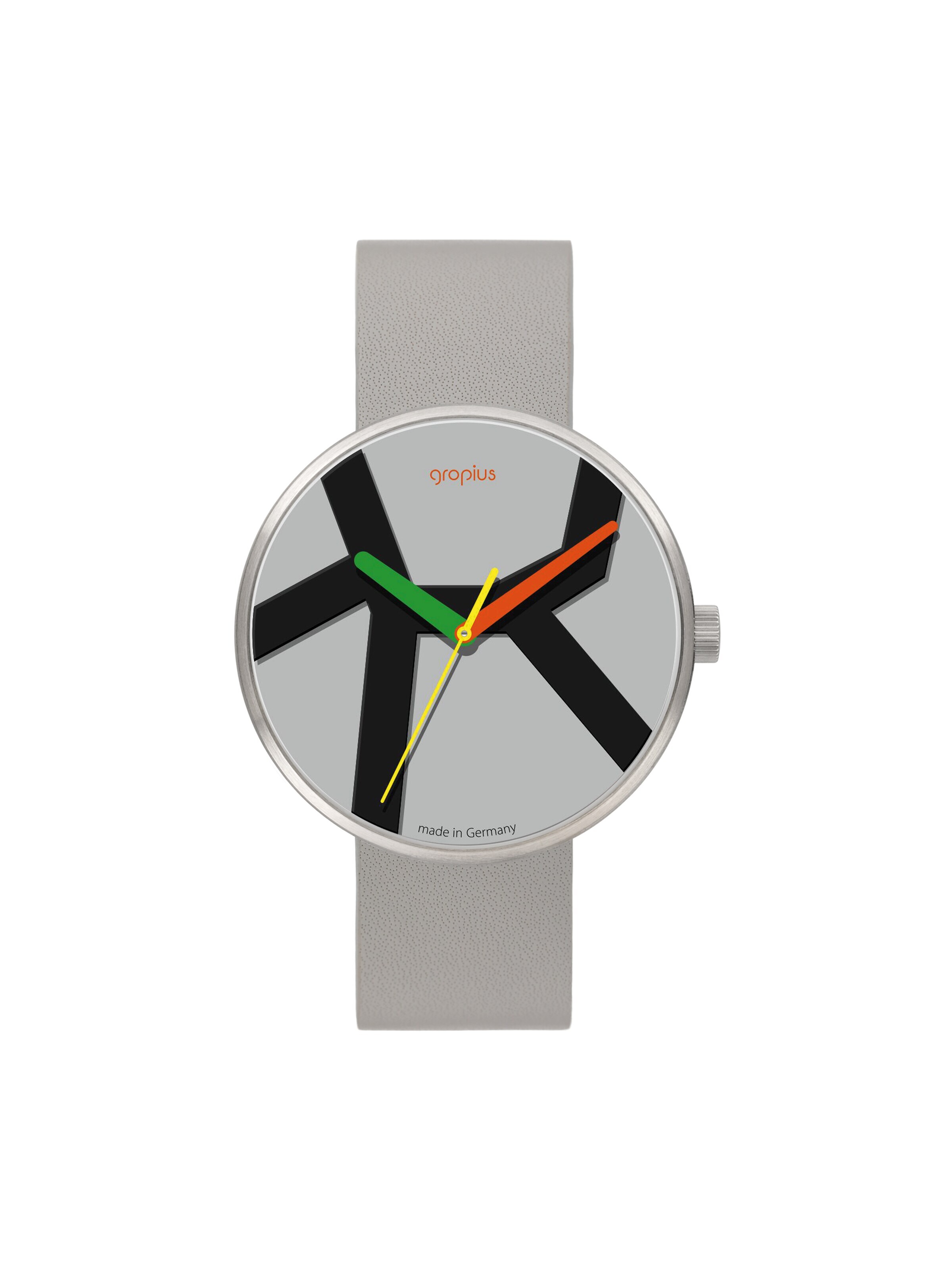 WALTER GROPIUS Analog Watch 'MOVE' in Grey: front
