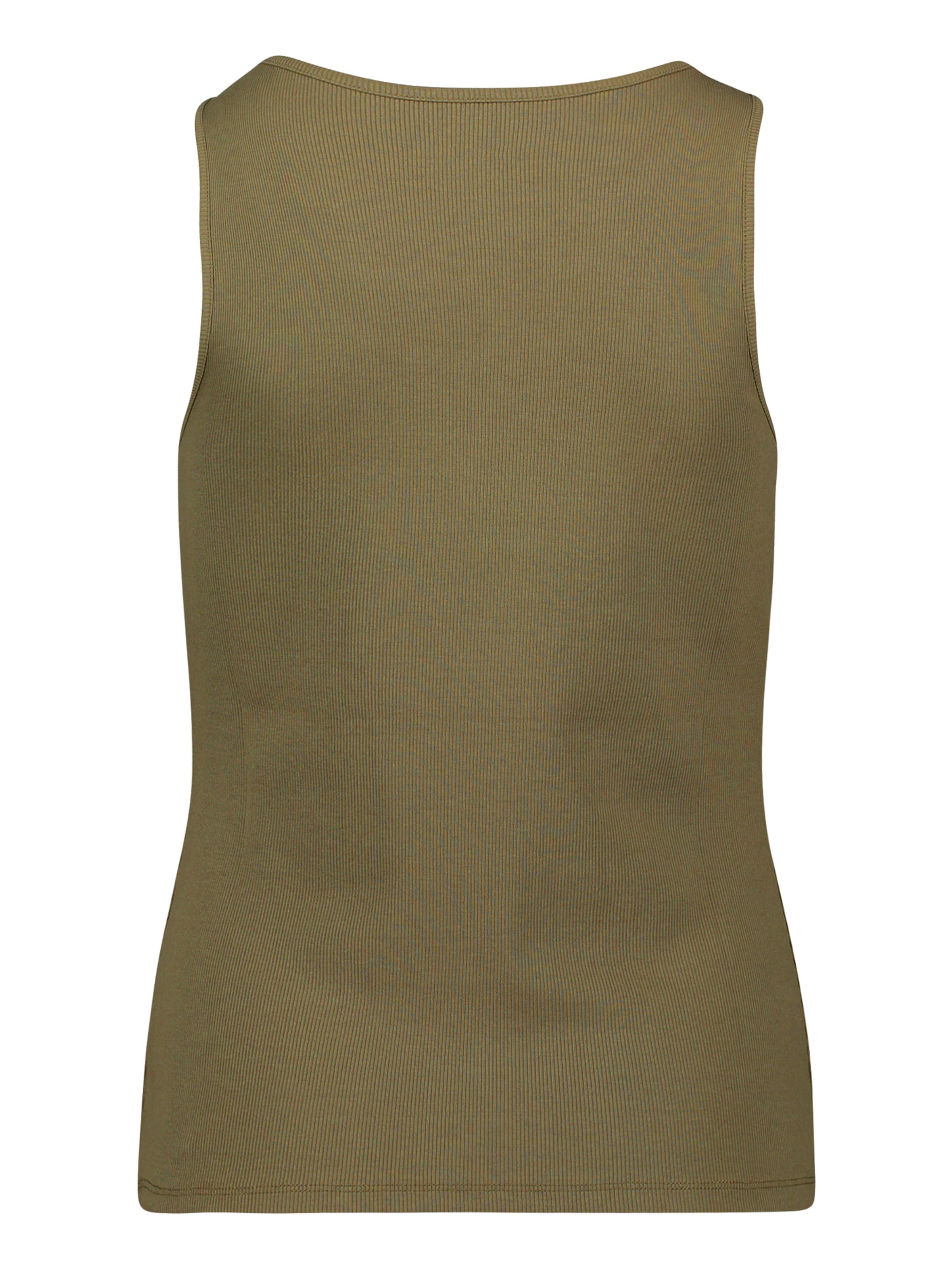 Cartoon Basic-Top mit Rundhalsausschnitt in Braun