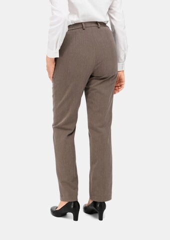 Regular Pantalon à plis 'CARLA' Goldner en beige