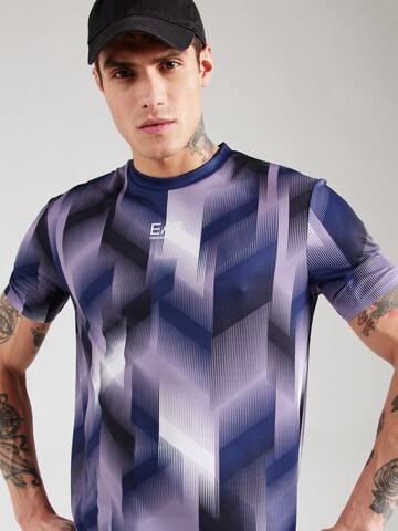 EA7 Emporio Armani Функциональная футболка в Лиловый