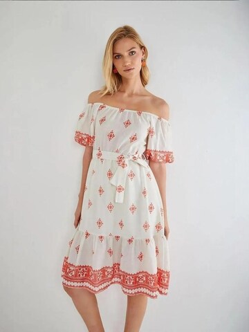 MixRay - Vestido de verão em laranja: frente