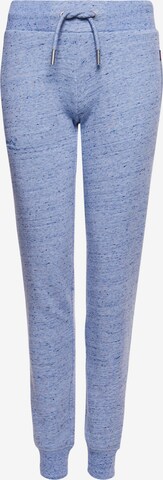 Superdry Pants in Blue: front