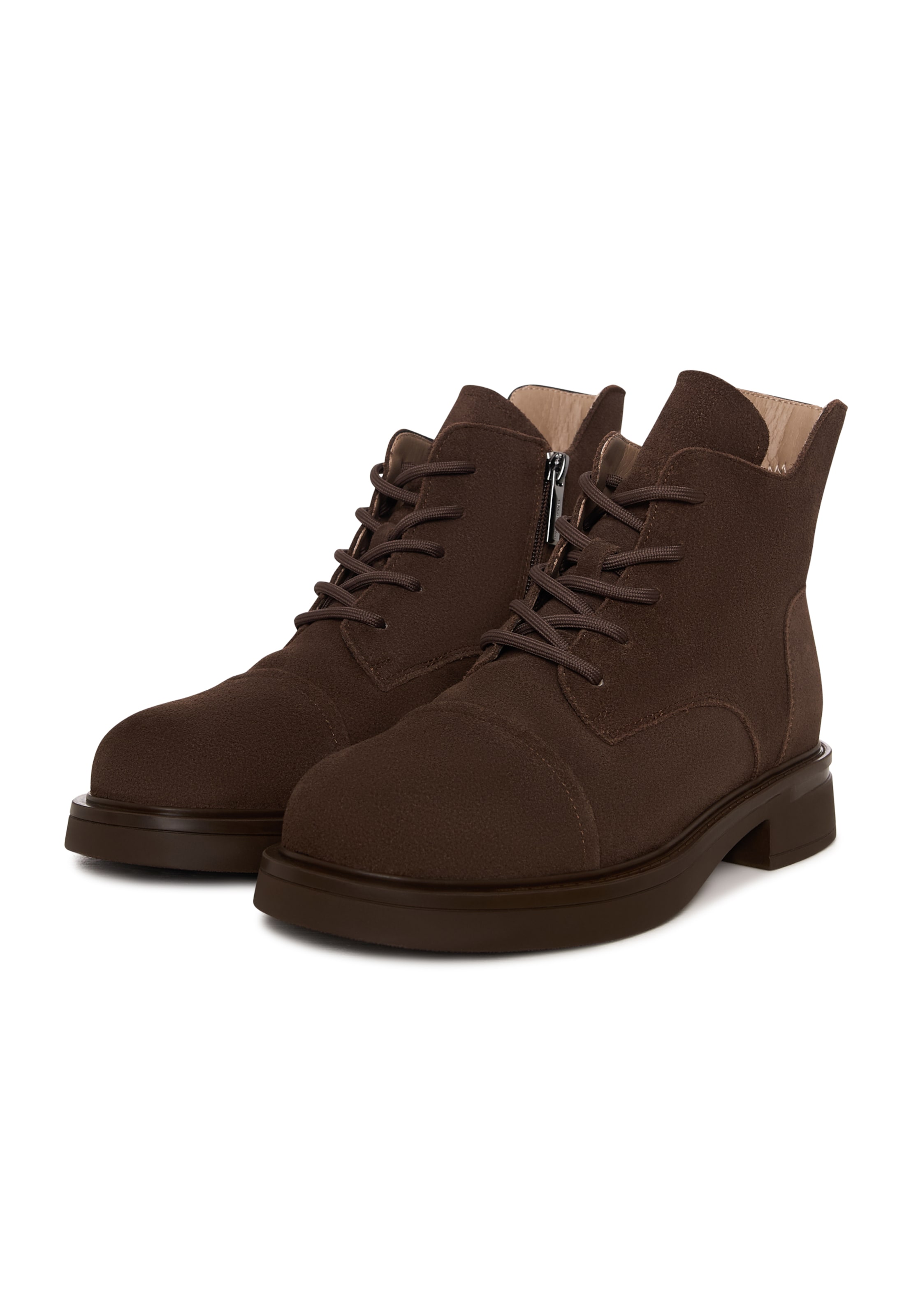 CESARE GASPARI Schnürstiefelette in Braun