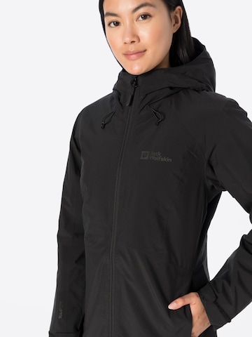 JACK WOLFSKIN Outdoorjacka 'Heidelstein' i svart