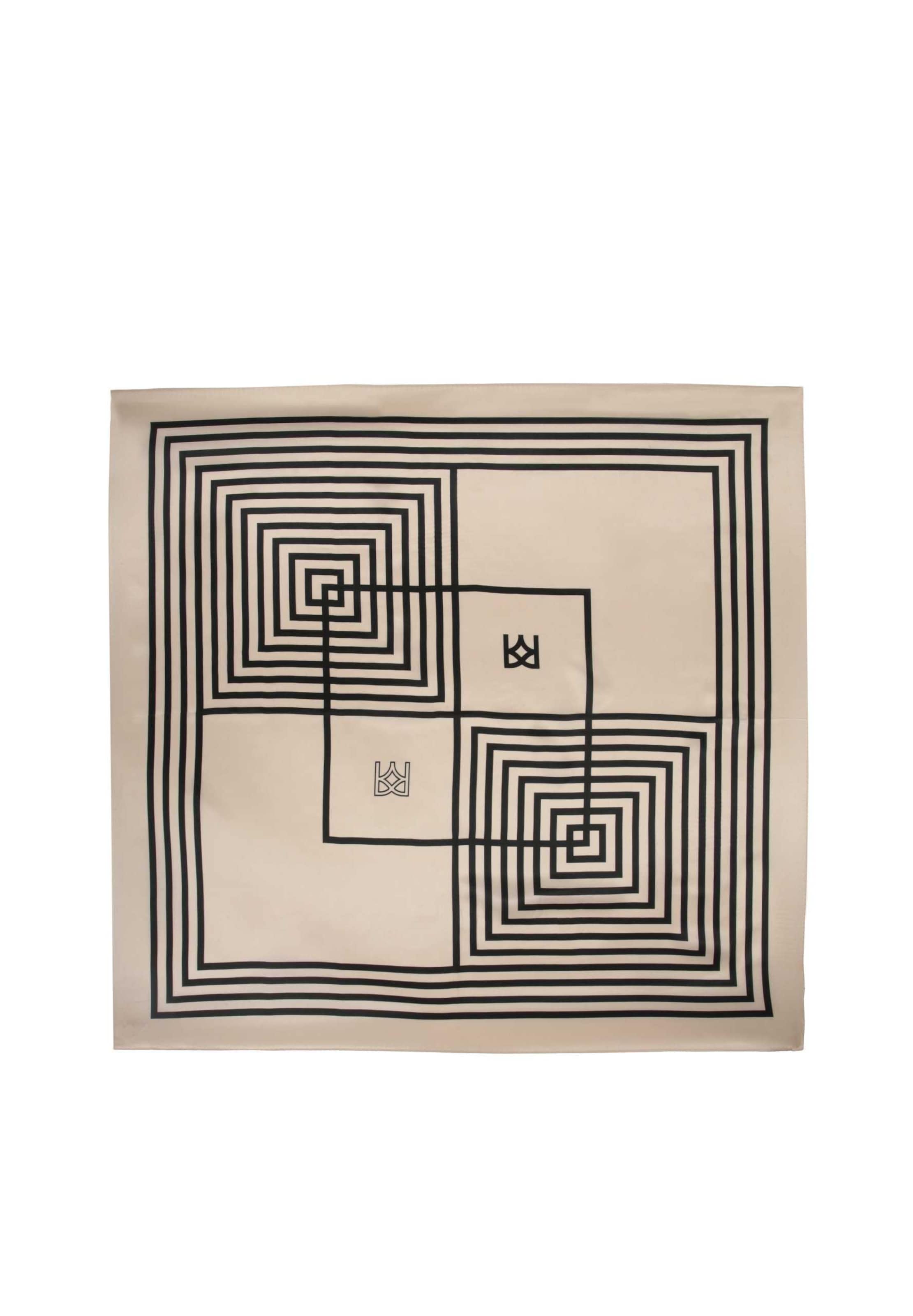 Foulard di Kazar in beige: frontale