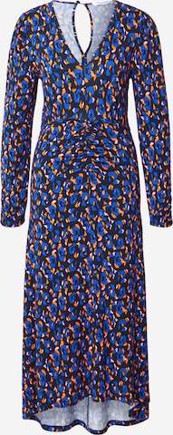 Rochie de la Flowers for Friends pe albastru: față