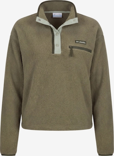 COLUMBIA Pullover desportivo 'Helvetia II' em S em oliveira / verde pastel / verde escuro, Vista do artigo