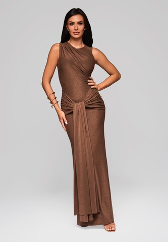 Ombre Avondjurk 'Blanca' in Bruin