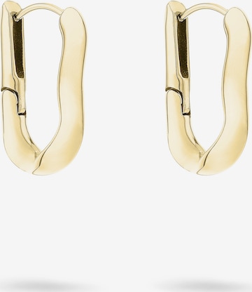 Boucles d'oreilles Liebeskind Berlin en or : devant