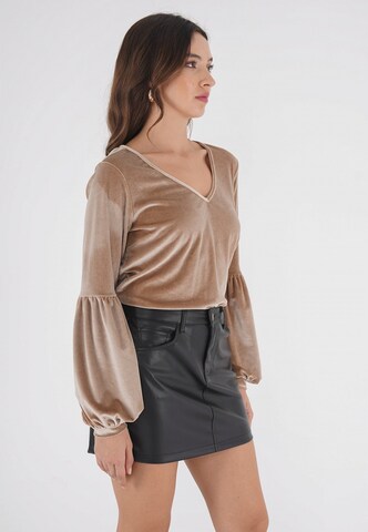 FRESHLIONS Shirt 'Viveka' in Beige