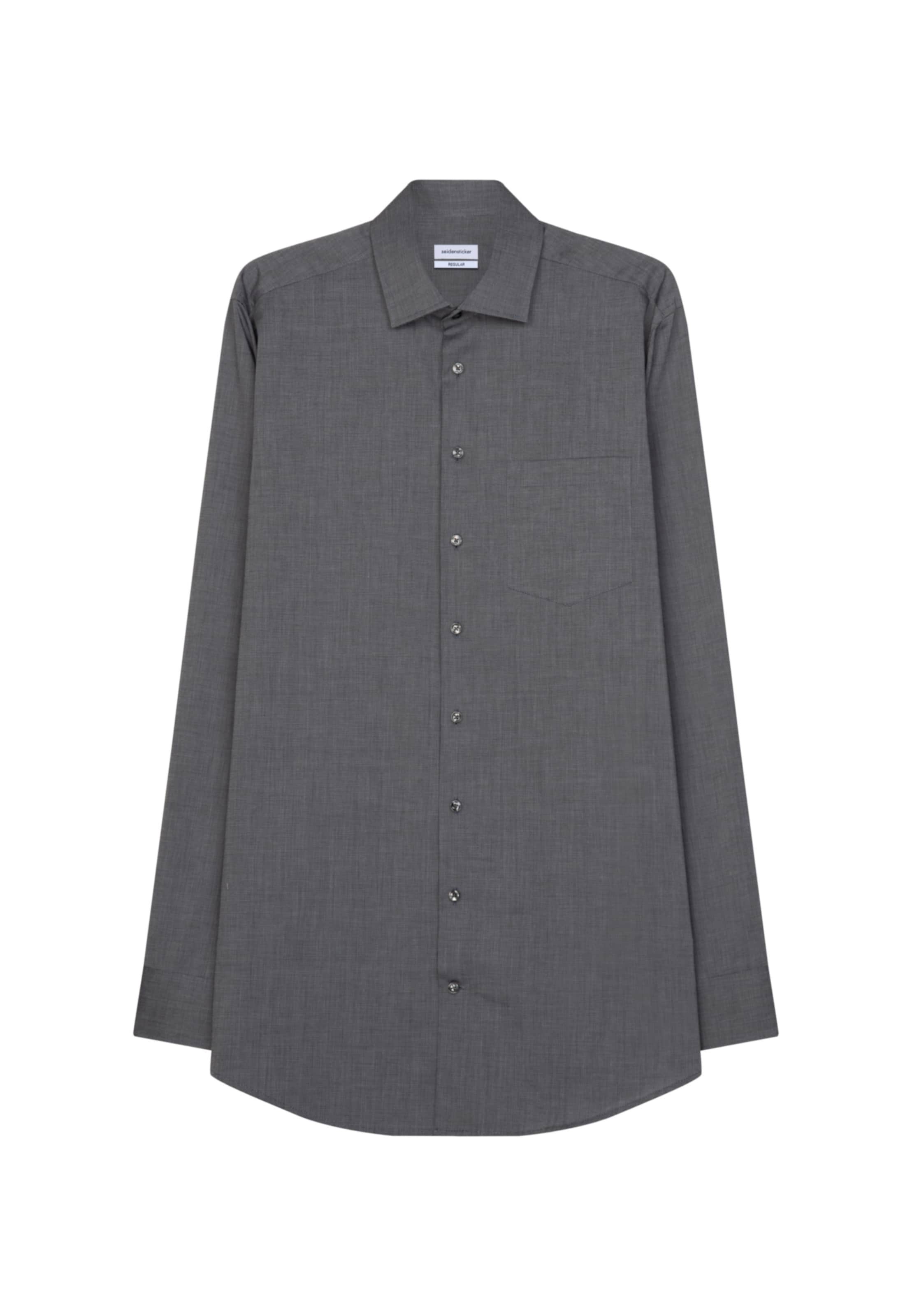 Coupe regular Chemise SEIDENSTICKER en gris : devant