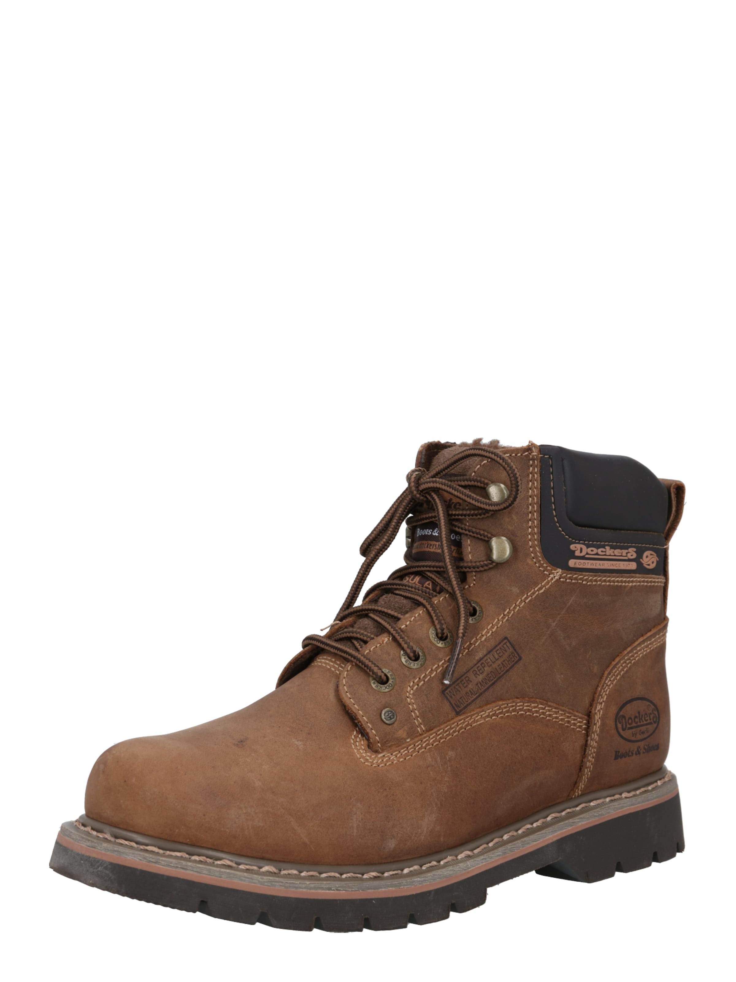 Dockers by Gerli Lace-Up Boots '23DA104' in Brown: front