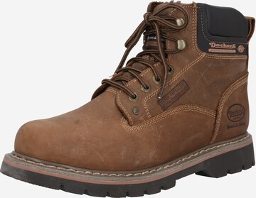 Dockers by Gerli Veterboots '23DA104' in Bruin: voorkant