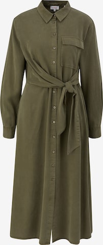 s.Oliver Shirt Dress in Green: front