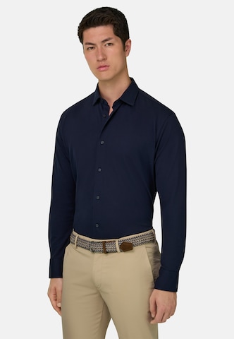Boggi Milano Shirt in Blauw: voorkant