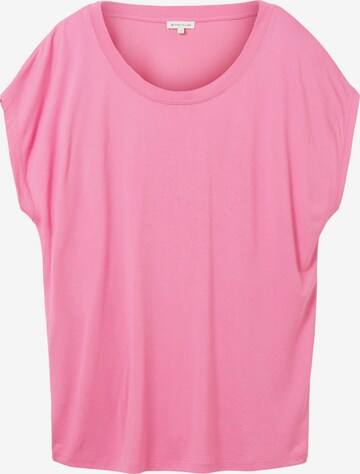 T-shirt TOM TAILOR en rose : devant