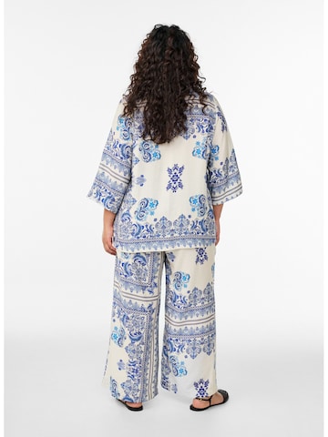 Zizzi Voľný strih Nohavice 'Mestea' - Modrá