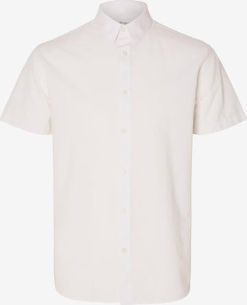 SELECTED HOMME Regular fit Button Up Shirt in White: front