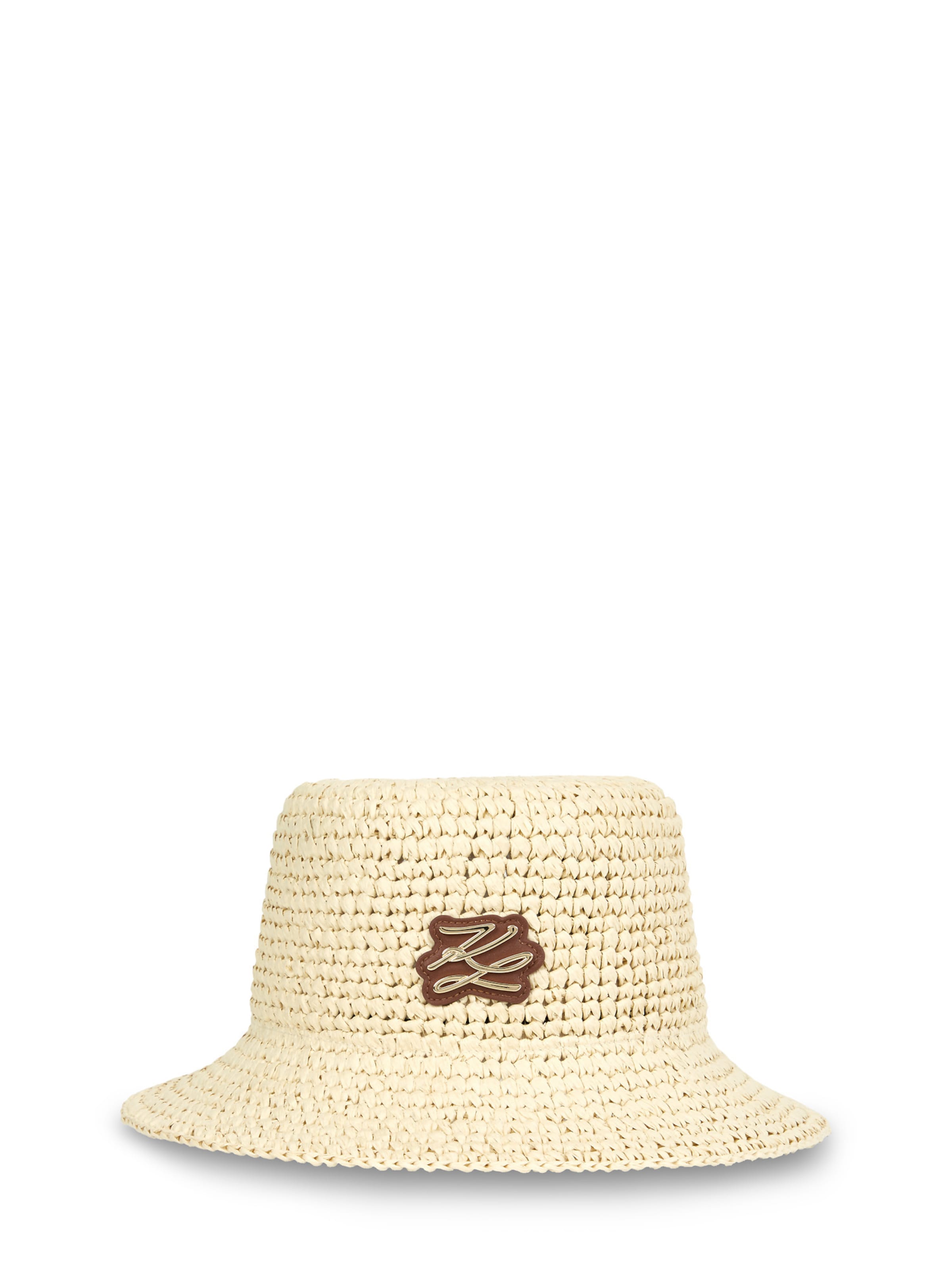 bēšs Karl Lagerfeld Hūte: no priekšpuses