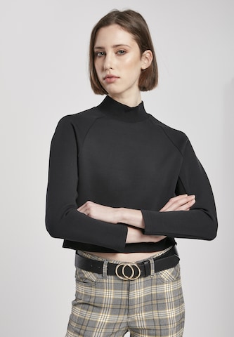 Urban ClassicsSweater majica - crna boja: prednji dio