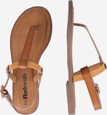 Refresh T-Bar Sandals in Brown