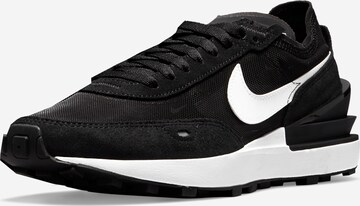 Baskets basses 'Waffle One' Nike Sportswear en noir : devant