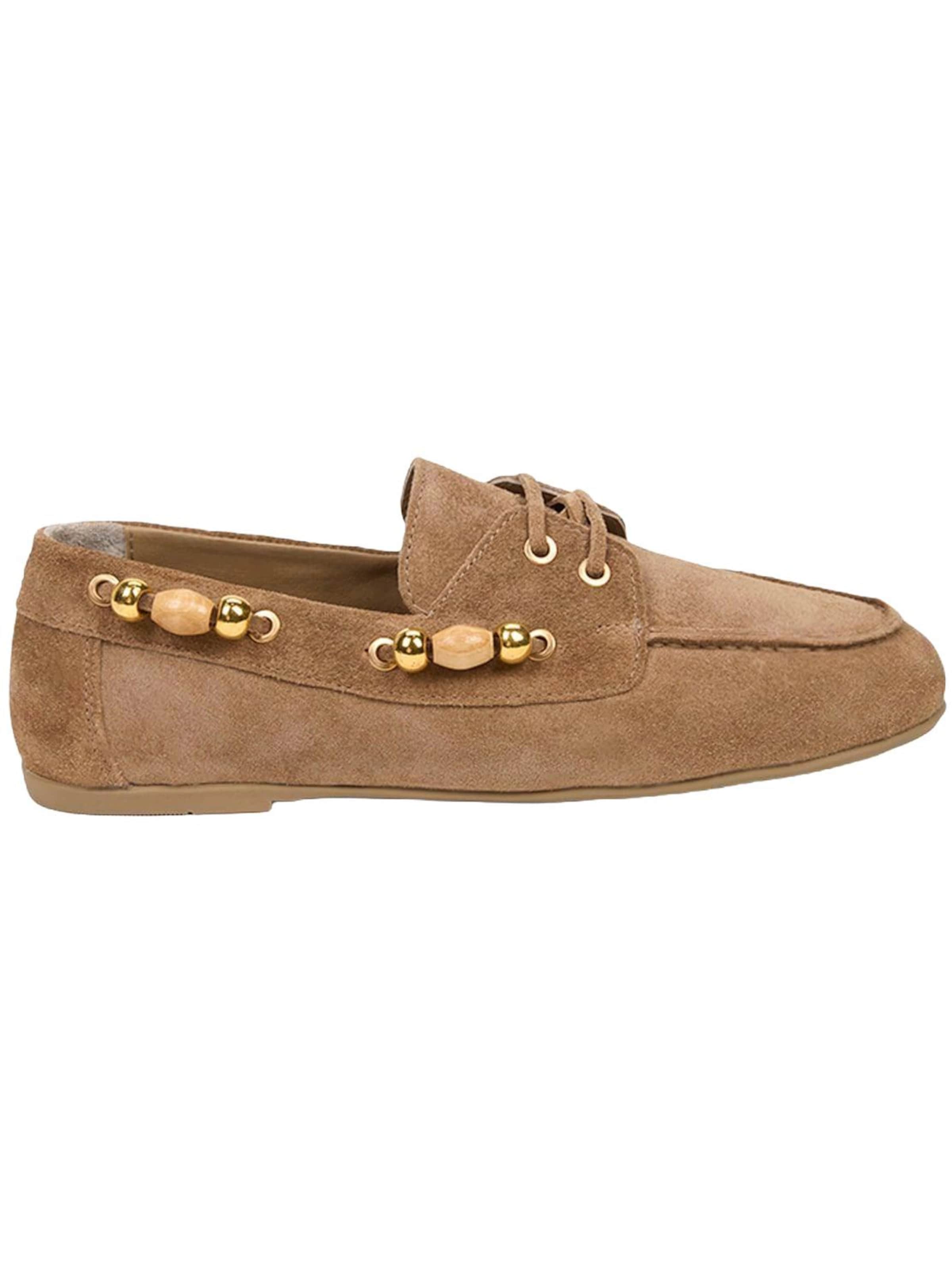Mocassin 'Schnürschuhe' Desa en beige