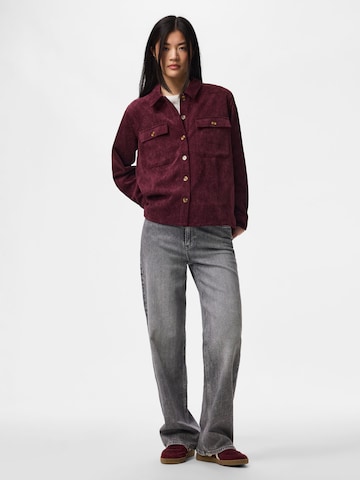 Camicia da donna 'PCEffi' di PIECES in rosso